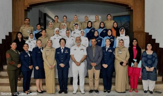 Pakistani women military officers